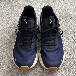 On Running Men’s Navy and Black Lace-Up Running Sneakers